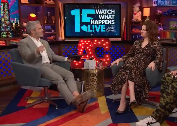 Andy Cohen and Sandra Bernhard